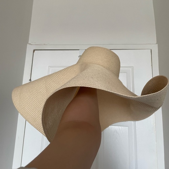 Extra big brim straw hat - Picture 5 of 7